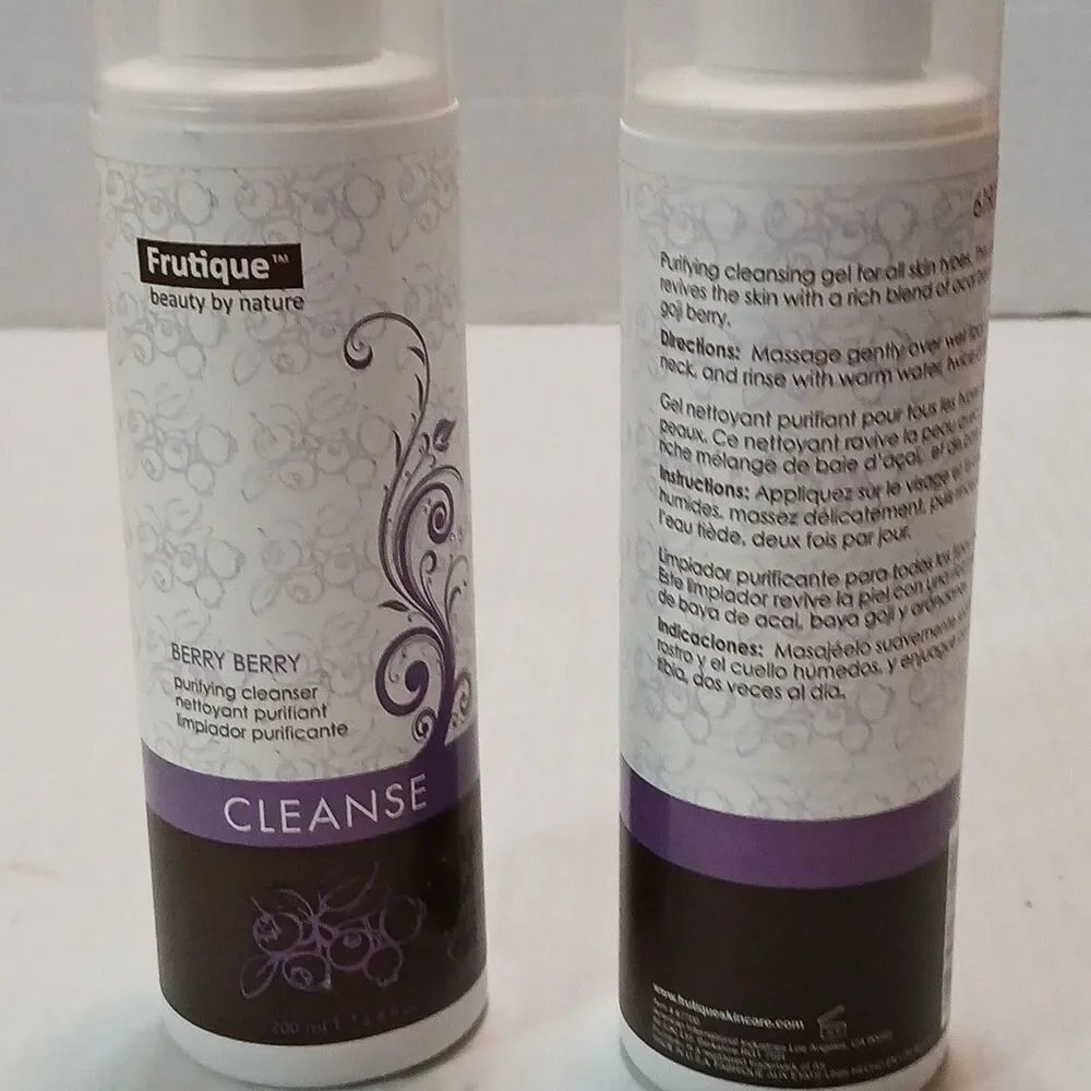 (2) Frutique Beauty By Nature Berry Berry Purifying Cleanser 6.8OZ 619002